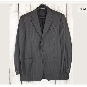 Hickey Freeman Loro Piana Striped Men's Blazer 42L